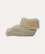 Knitted Baby Booties: Olive