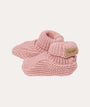 Knitted Baby Booties: Vintage Pink