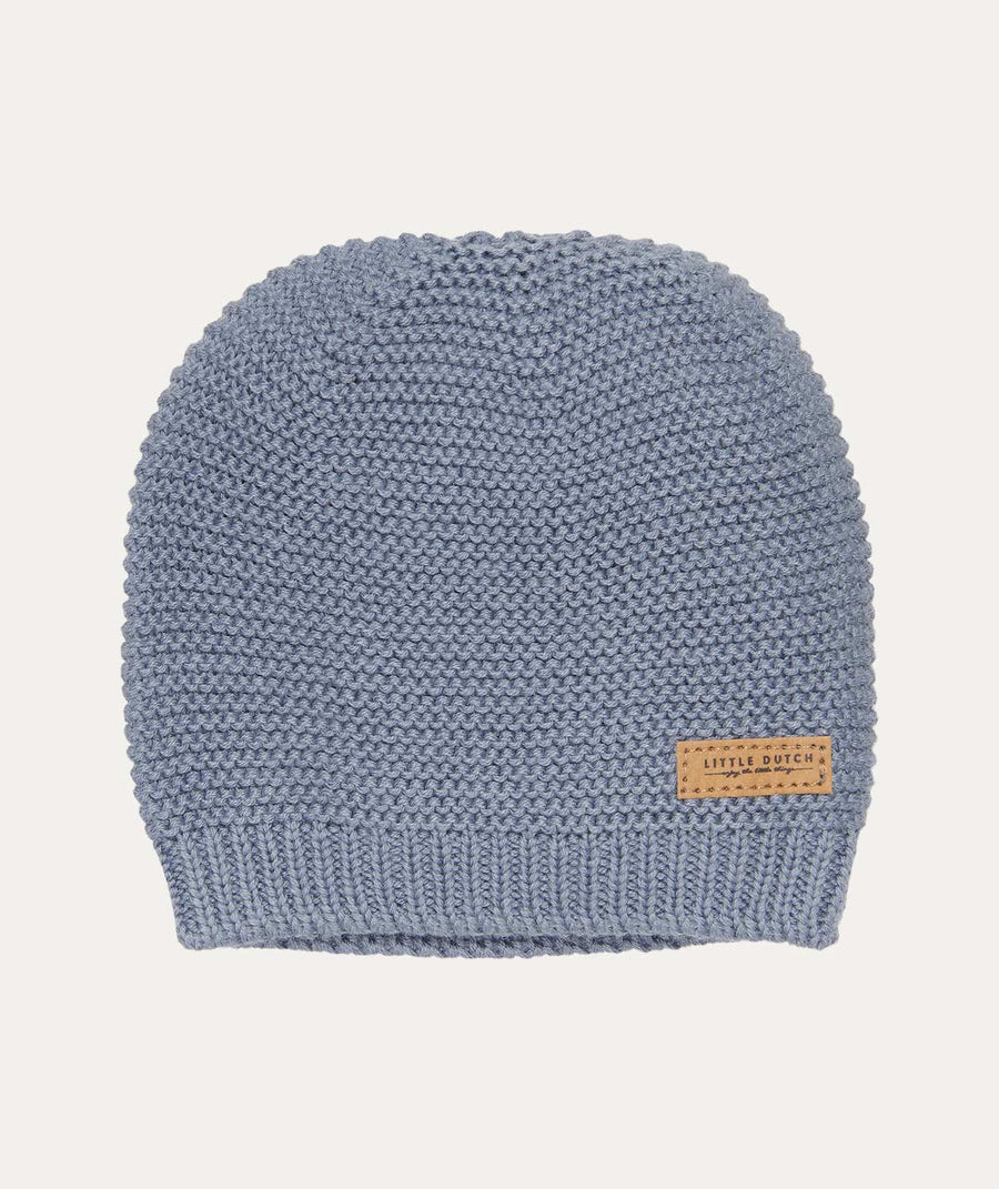 Knitted Baby Cap: Blue