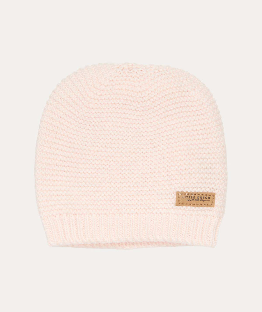 Knitted Baby Cap: Pink