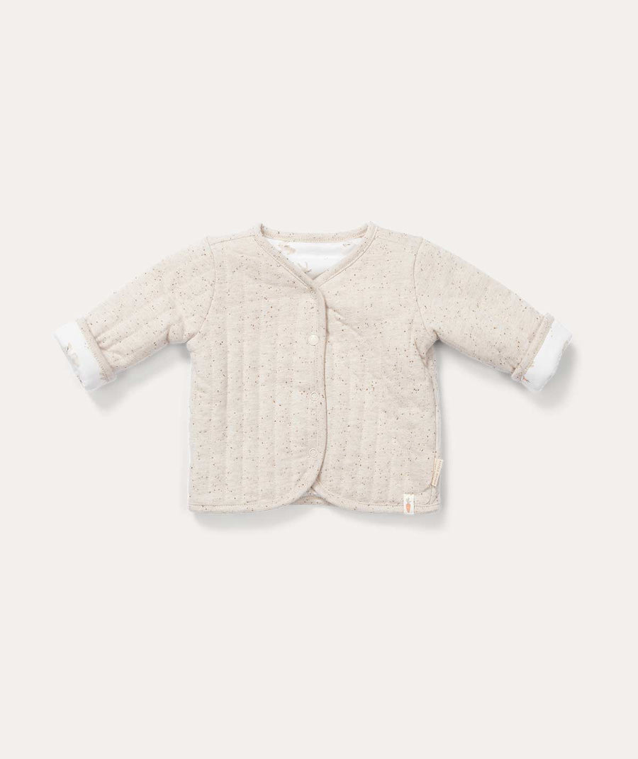 Reversible Jacket: Baby Bunny/Nappy Sand