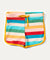 Recycled Swim Shorts: Rainbow Stripe