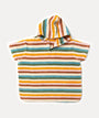 Hooded Beach Towel Poncho: Rainbow Stripe